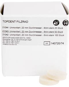TD Filzräder 25x6mm Pa 50