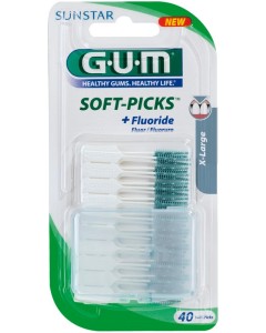 GUM Soft-Picks x-large m.Reise-Etui