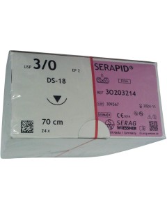 SERAPID ungefärbt 70cm 3/0 DS-18