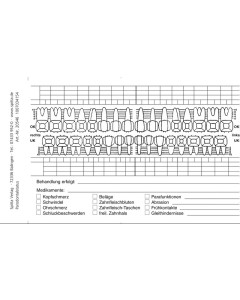 Aufkleber Paradontalstatus