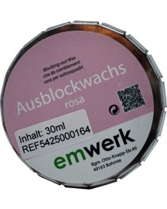 Ausblockwachs rosa Dose 30ml