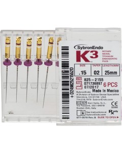 K3 NiTi-Feile Taper.02 25mm