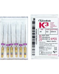 K3 NiTi-Feile Taper.02 25mm