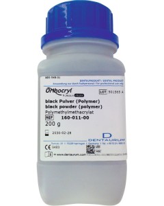 Orthocryl Pulver schwarz Dose 200g