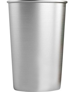 Mundspülbecher Edelstahl neutral