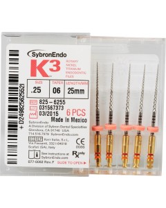 K3 NiTi-Feile Taper.06 25mm