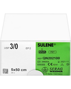 SULENE grün 5x50cm 3/0 Pa 24