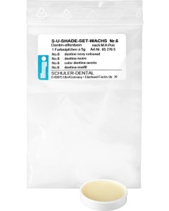 Shade Set Wachs 6 dentin-elfenbein