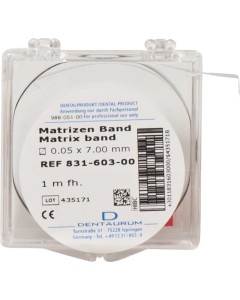 Matrizenband 0,05x7,0mm Ro 1m