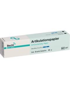 Artikulationspapier blau/blau