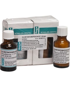 Retentionsperlen m.Kleber 0,8mm Set