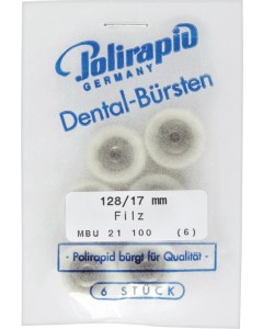 Miniaturbürste unmontiert 128/17mm