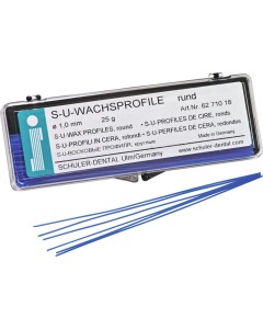Wachsprofile blau rund 1,0mm Pa 25g
