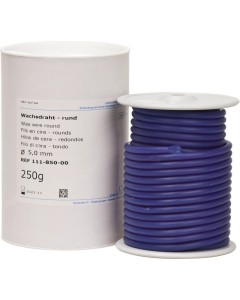 Wachsdraht soft blau rund