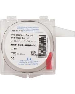 Matrizenband 0,05x6,0mm Ro 1m