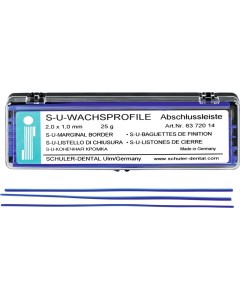 Wachsprofil Abschlussleiste 2x1mm