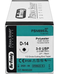 Nahtmaterial Polyester 3-0NA/D-14