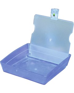 Arbeitsschale m.Klammer eisblau