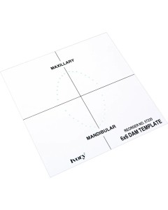 Kofferdam Klammer Template 6x6 St