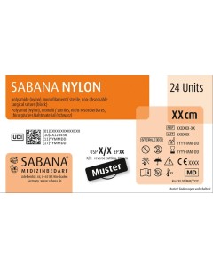 SABANA NYLON schwarz HR-12 6-0 45cm