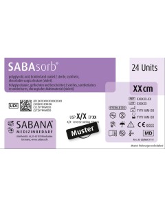 SABAsorb violett HR-13 5-0 45cm 1