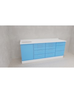 Mediadent BASICLINE 4er - Farbe Pastellblau matt