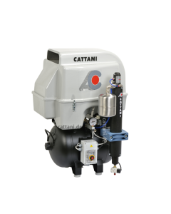 Cattani 3-Zylinder-Kompressor mit 400 V und Schallschutzhaube für 4 Behandler NEU 