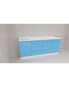 Mediadent BASICLINE 4er - Farbe Pastellblau matt
